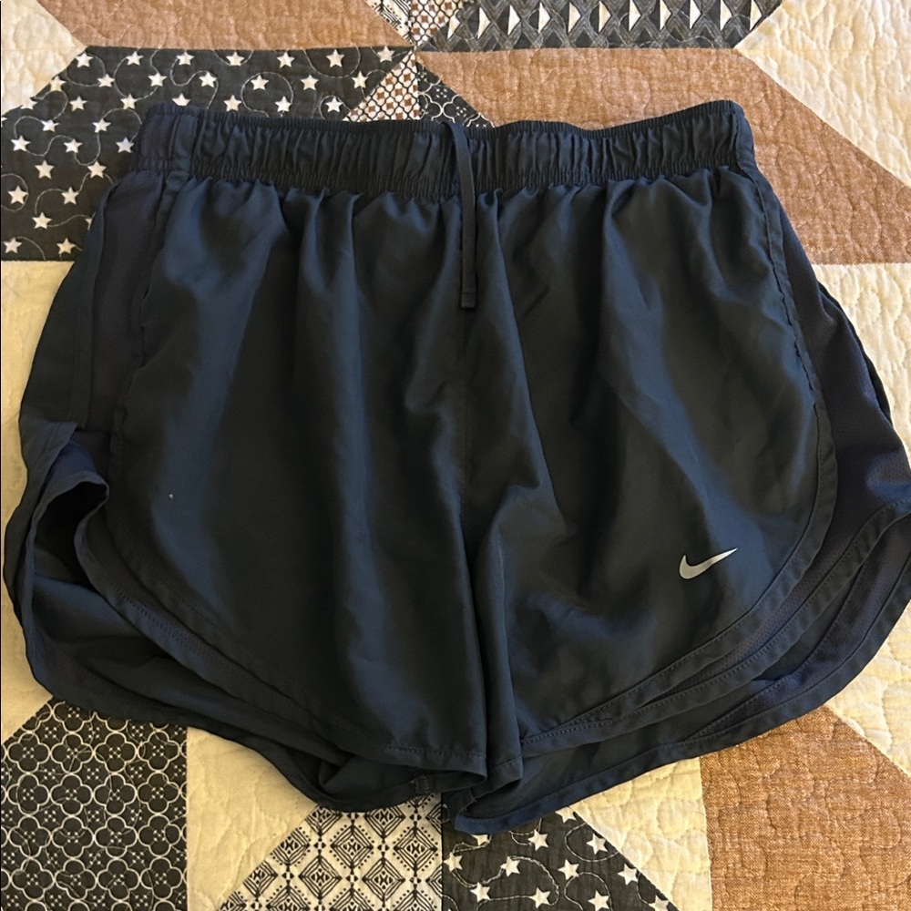 Nike Women's Navy Blue Athletic Shorts